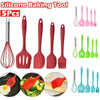 5-Piece Silicone Baking Tool Set – Scraper, Oil Brush, Shovel & Egg Beater (Random Color) - Clarify.pk