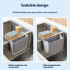 Kitchen Sink Retractable Drain Basket Suction Cup Hanging Storage Rack Kitchen Waste Pool Dry and Wet Separation Trash Organizer