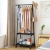 Portable Clothes Rack with Wheels - Simple Hanging Clothes Hanger - Clarify.pk