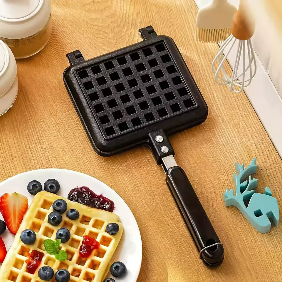 Portable Waffle Maker – Quick Heating Non-Stick Breakfast Iron - Clarify.pk