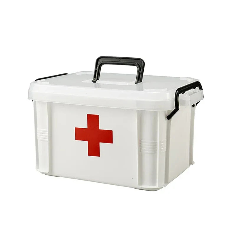Portable First Aid Kit Medicine Box – Double Layer | Clarify.pk ...