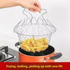 Stainless Steel Folding Oil Fry Basket – Kitchen Oil Drain & Filtration Tool - Clarify.pk