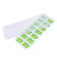 14-Grid Ice Cube Tray with Lid – Easy-Release Freezer Mold - Clarify.pk