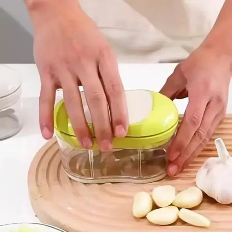 Manual Garlic Cutter – One-Handed Telescopic Slicer - Clarify.pk