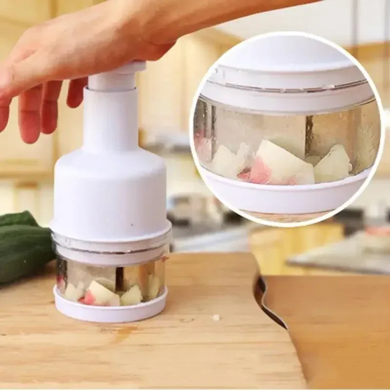 Manual Onion Chopper & Garlic Crusher – Multi-Function - Clarify.pk