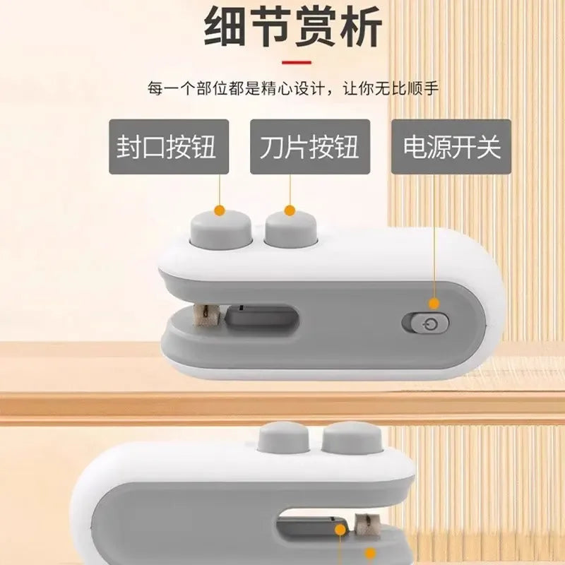 2 in 1 Portable Sealing Machine – Mini Heat Sealer & Cutter - Clarify.pk