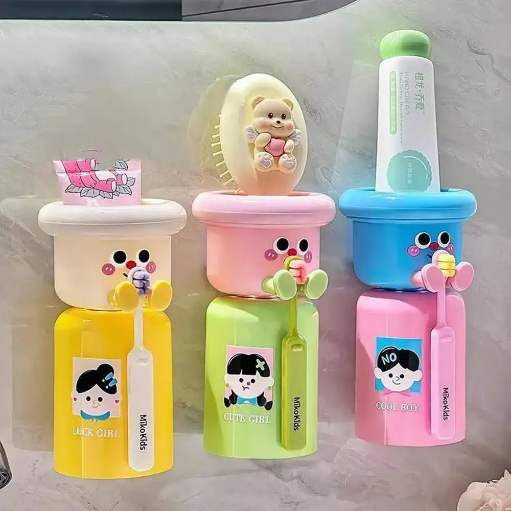 Wall-Mounted Magnetic Toothbrush Holder with Cup (each) - Clarify.pk