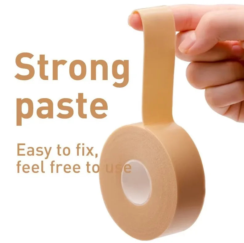 1 Roll Invisible Foot Anti-abrasion Foam Tape Stickers Back Heel Anti-slip Thickened Elastic EVA Paste Toe Finger Protector Tape