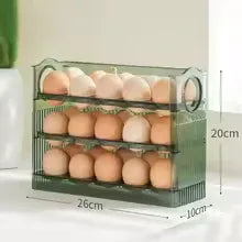 Egg Storage Box – Refrigerator Organizer & Fresh-Keeping Tray - Clarify.pk
