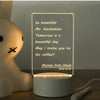 LED Message Note Board Night Light – USB With Marker - Clarify.pk