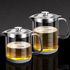 Transparent Glass Oil Filter Pot – Kitchen Grease Separator with Scale (1L) - Clarify.pk