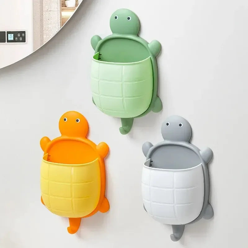 Cute Turtle Toothbrush Holder – Cartoon Bathroom Organizer - Clarify.pk