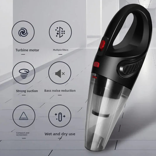 Portable rechargeable handheld vacuum cleaner for car and home cleaning