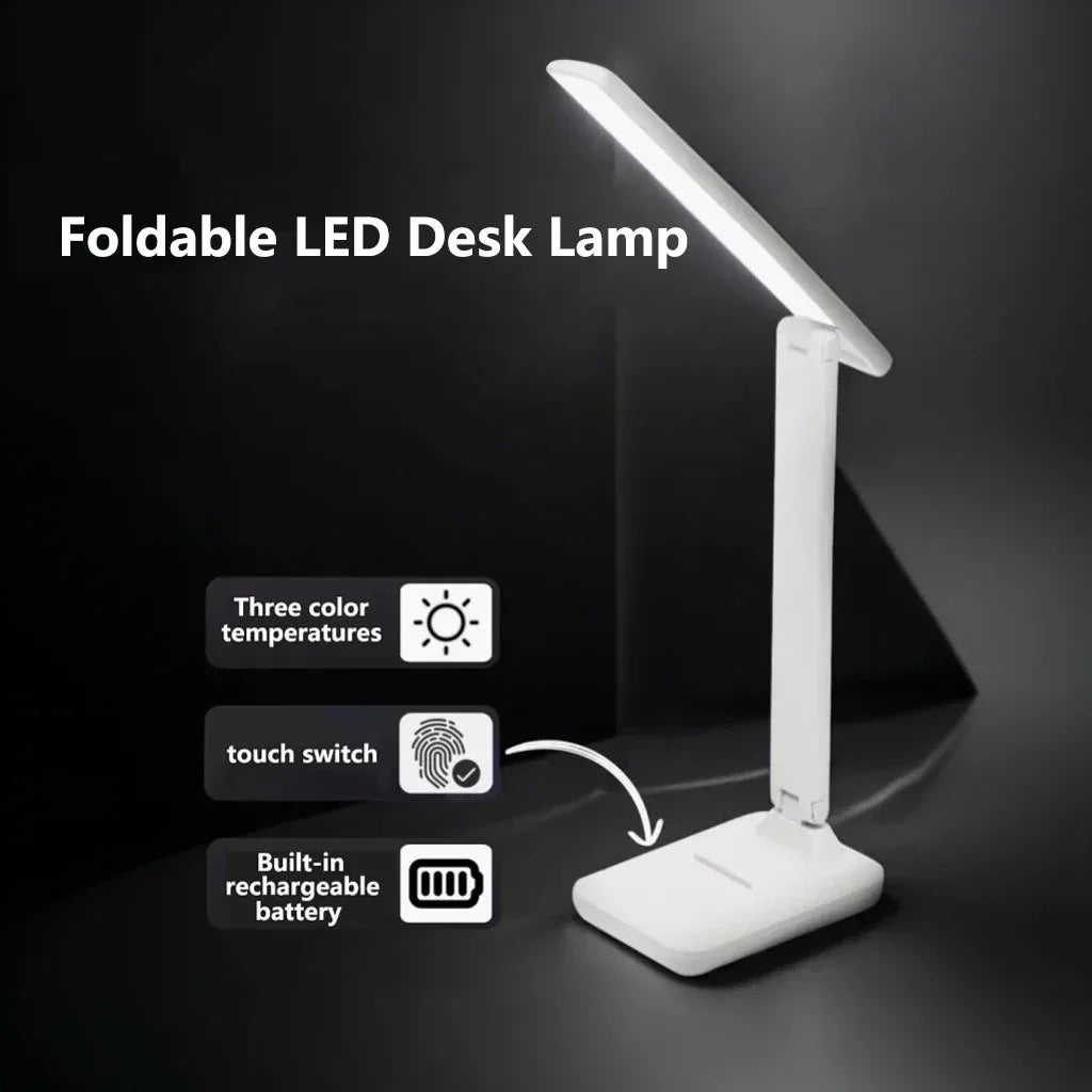 Foldable Eye Protection Desk Lamp – USB Rechargeable - Clarify.pk