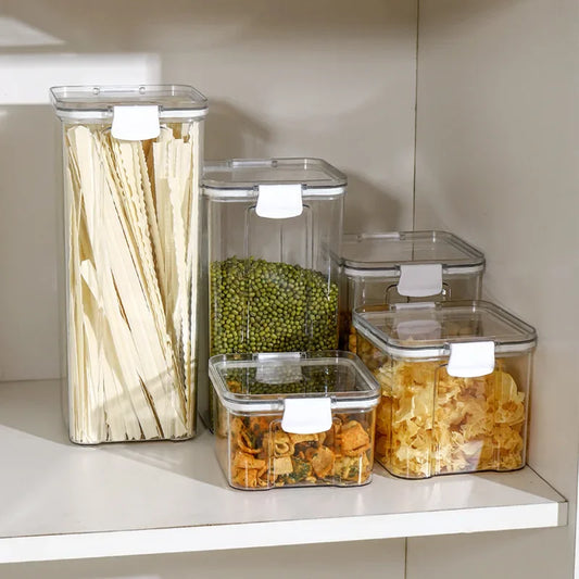 5 piece airtight food storage containers set for kitchen organization