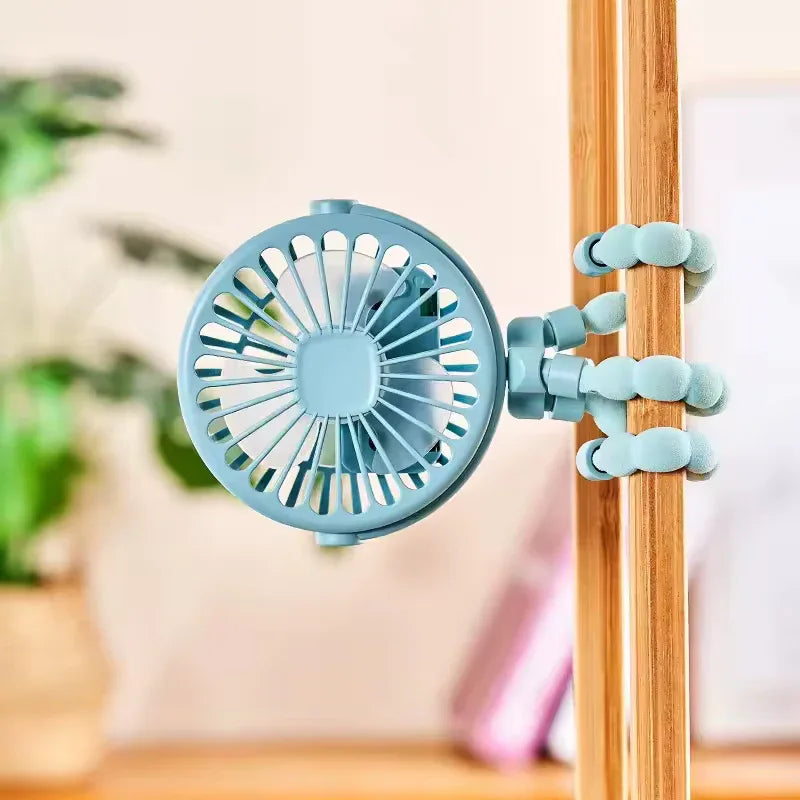 Tripod Style Hand Fan – Portable Rechargeable Cooling Fan - Clarify.pk