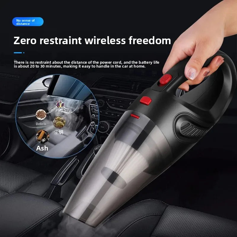 New Powerful Wireless Car Vacuum Cleaner Dual Use Home Car Charging High Suction Portable Vehicle Dust Collector