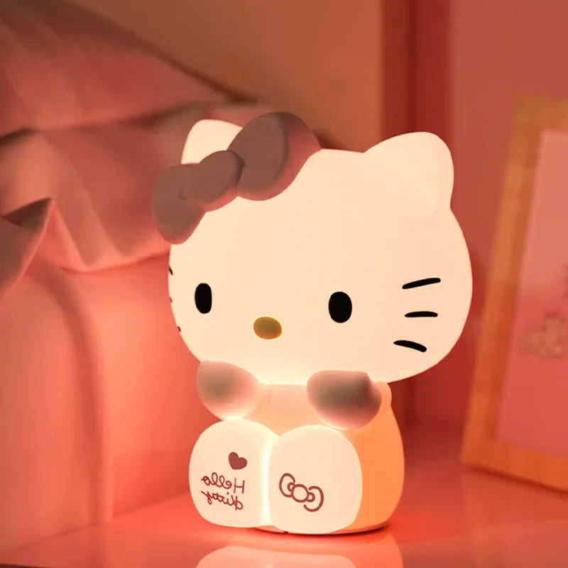 Hello Kitty Cute Night Lamp – Soft Ambient Light - Clarify.pk