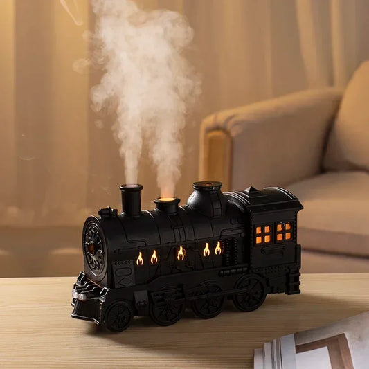 Premium Train Humidifier – Creative LED Steam Engine Aroma Diffuser - Clarify.pk