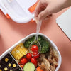 Stainless Steel Electric Lunch Box Double Layer Design Car Portable Use Corded Heating System Student Meal Prep Temperature