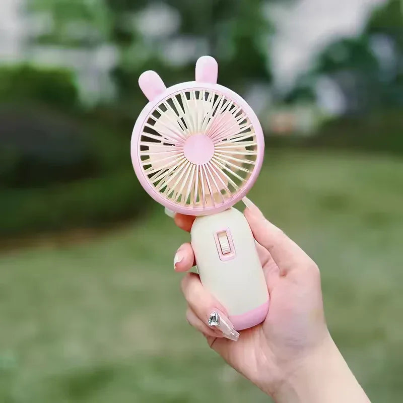 Mini Handheld Fan – Portable USB Rechargeable 3-Speed Cooling - Clarify.pk