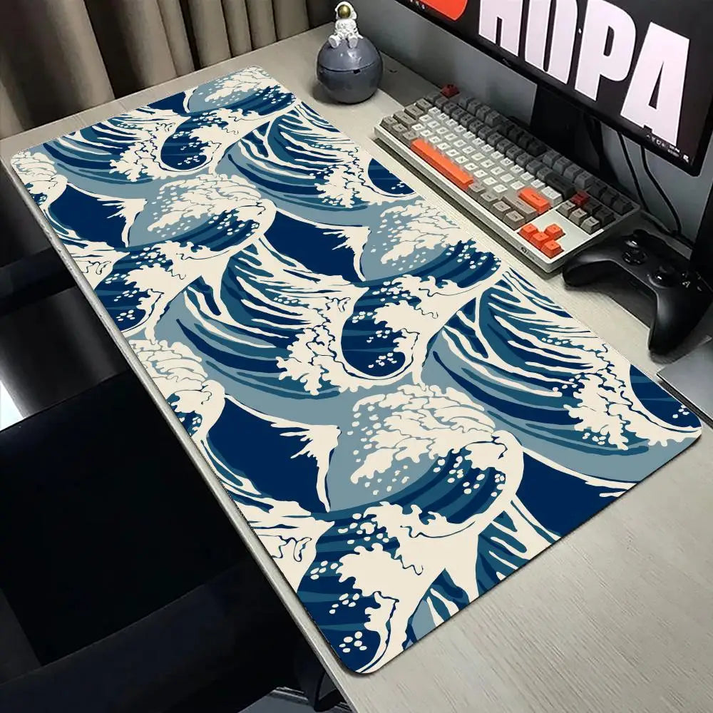 Art Great Waves XL gaming mouse pad HD non-slip desk mat
