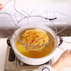Stainless Steel Folding Oil Fry Basket – Kitchen Oil Drain & Filtration Tool - Clarify.pk