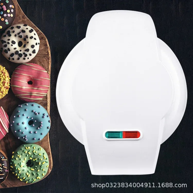 Mini Donuts Machine. Household Seven-Hole Donut Machine Double-Sided Heating Breakfast Machine Multifunctional Cake Machine. - Clarify.pk