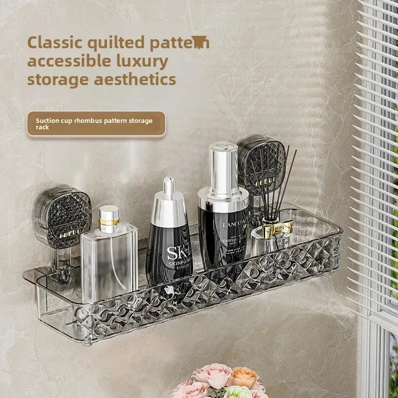 Premium Suction Cup Bathroom Storage Shelf (High Quality) - Clarify.pk