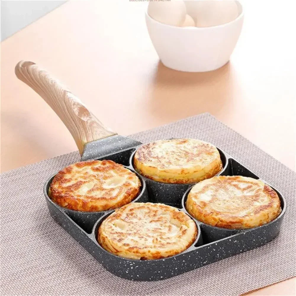 4 Compartment Non-Stick Frying Pan – Premium Quality - Clarify.pk