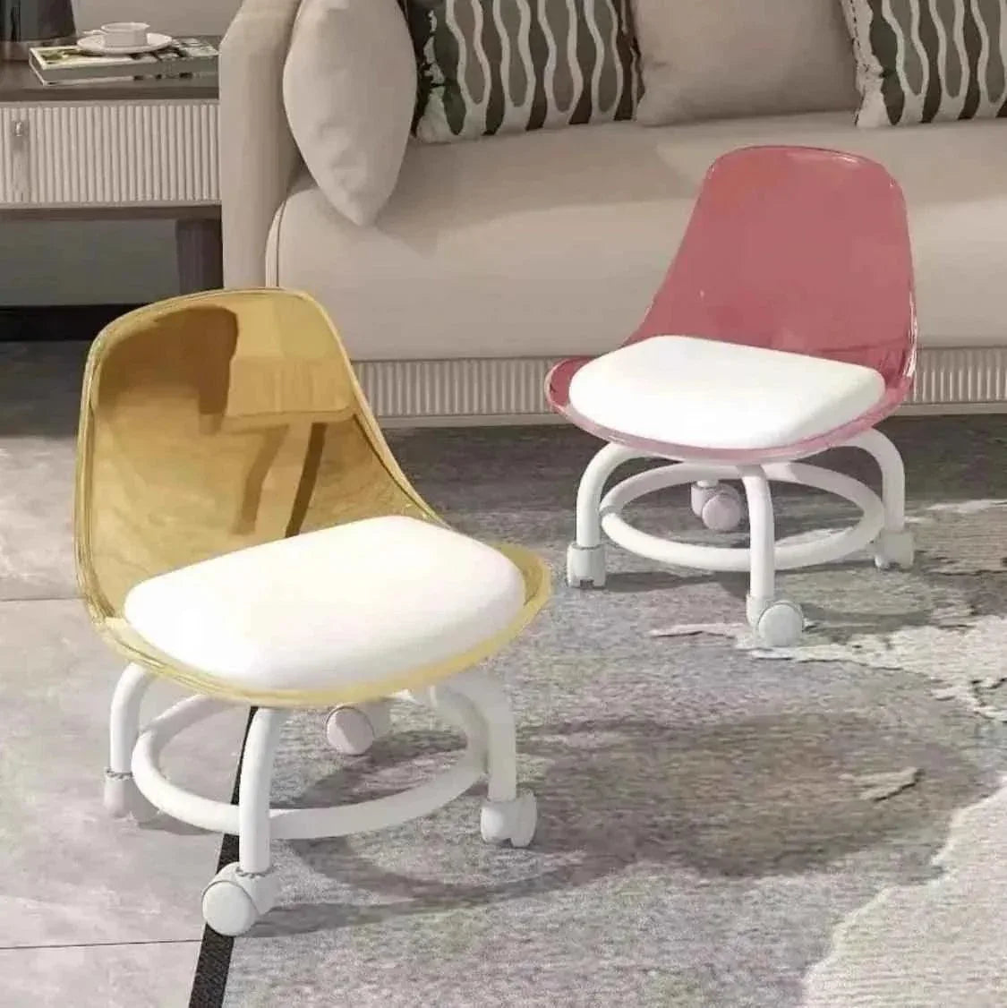 Acrylic 360 Moving Chair - Rotating Chair for Modern Interiors ...