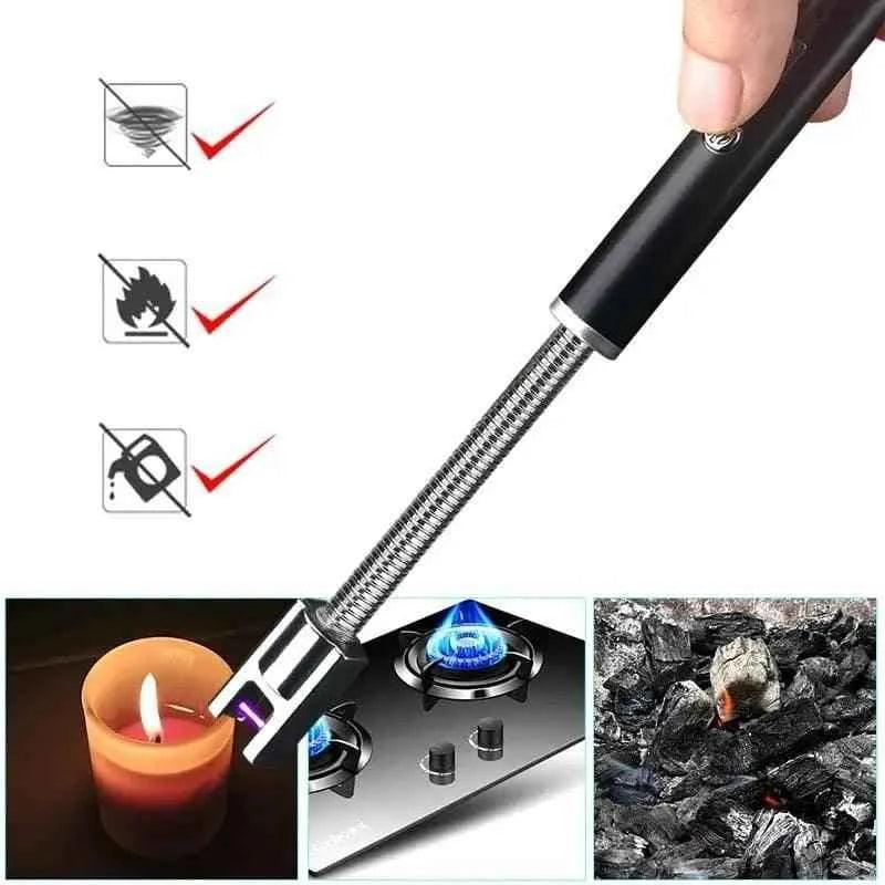 Rechargeable Electric Lighter – Flameless USB Kitchen Igniter - Clarify.pk