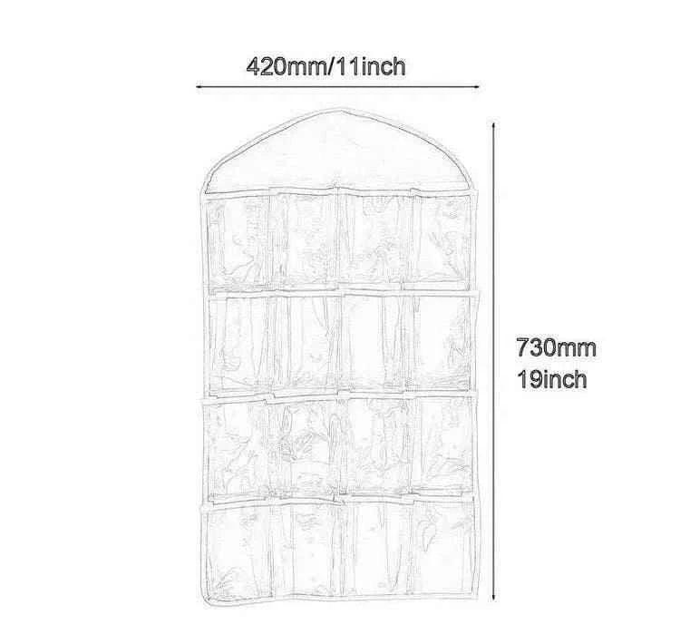 16 Pockets Multifunctional Socks Organizer - Clarify.pk