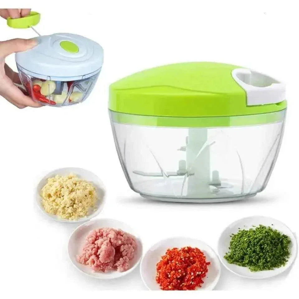 3 Blades Manual Cutter for Effortless Vegetable and Fruit Slicing - Clarify.pk