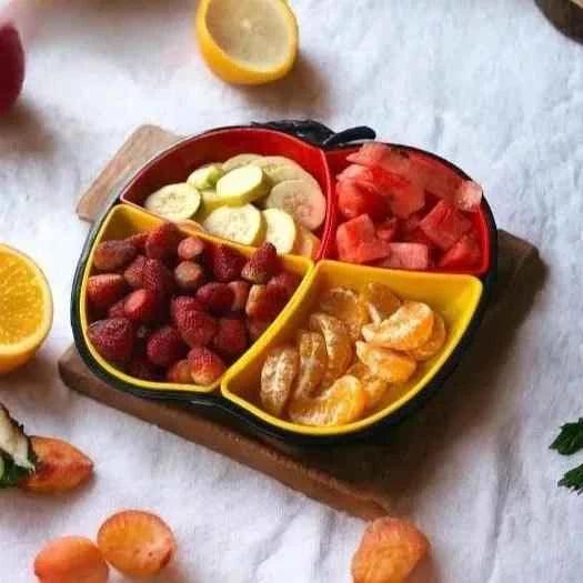 Apple Shape Plastic Tray for Stylish Serving and Organization - Clarify.pk