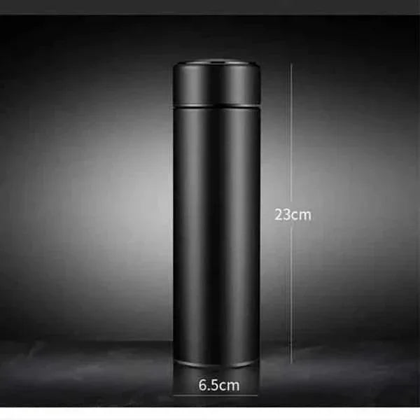 500ML LED Temperature Display Water Bottle - Stainless Steel Insulated Flask - Clarify.pk