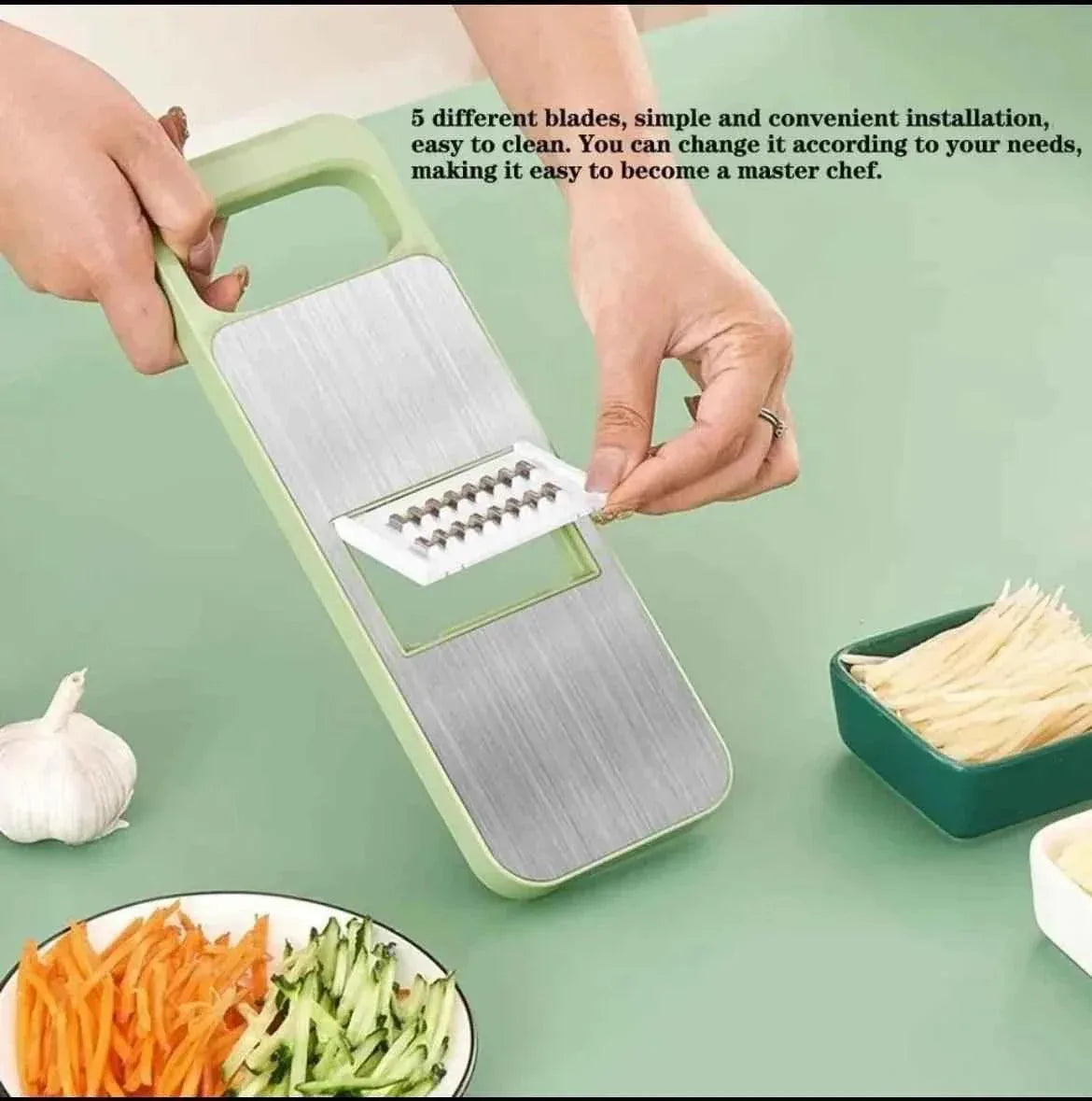 5 in 1 Vegetable Cutter Multifunctional grater and cutter - Clarify.pk
