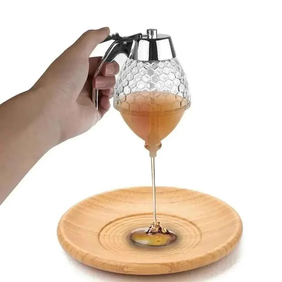 Transparent Honey Dispenser for Easy Pouring and Storage in Acrylic - Clarify.pk