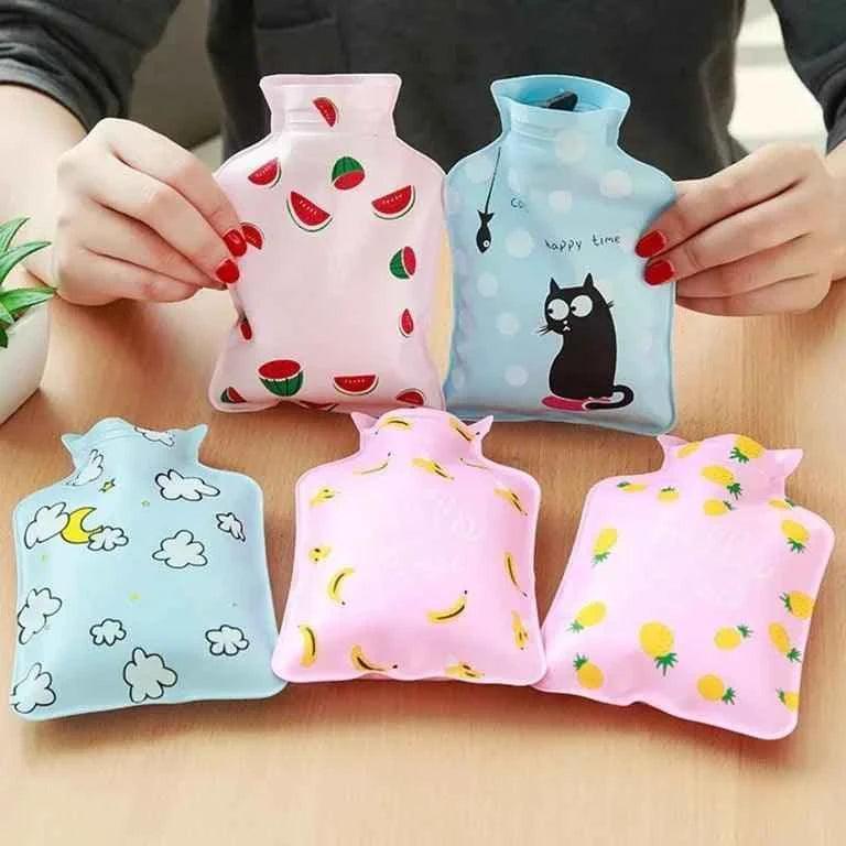 Mini Cartoon Hot Water Bottle - Portable Hot Bag for Warmth and Comfort - Clarify.pk