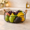 Binca Premium Round Fruit Basket – Modern Wire Decor Trenducts.pk