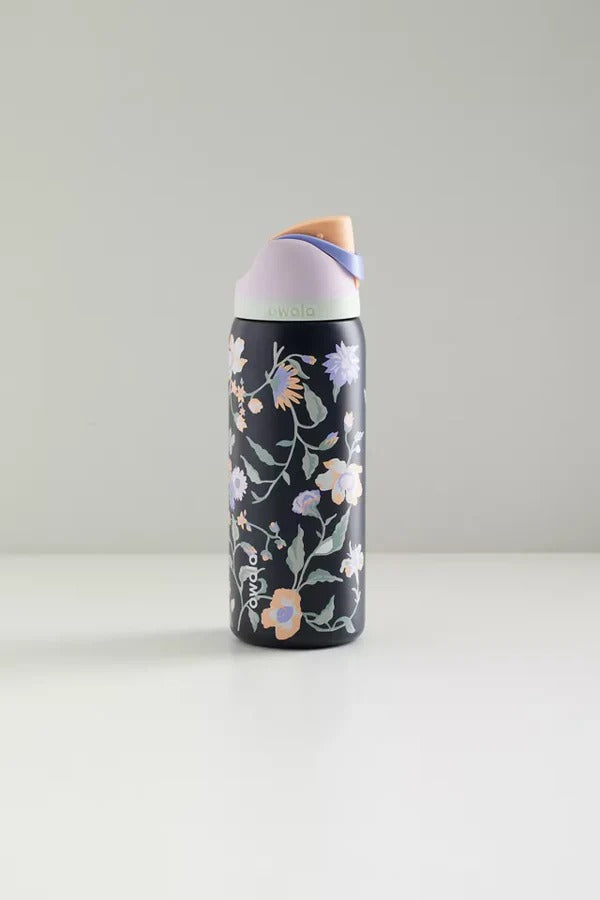 Owala FreeSip 32oz Water Bottle – Midnight Garden Floral MJ