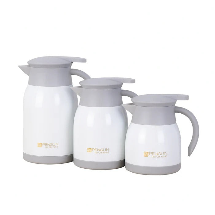 Penguin Stainless Steel Thermal Coffee Pot – Insulated Vacuum Flask MJ