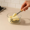 Glass Butter Dish – Premium Storage Container with Bamboo Lid & Integrated Spreader MJ