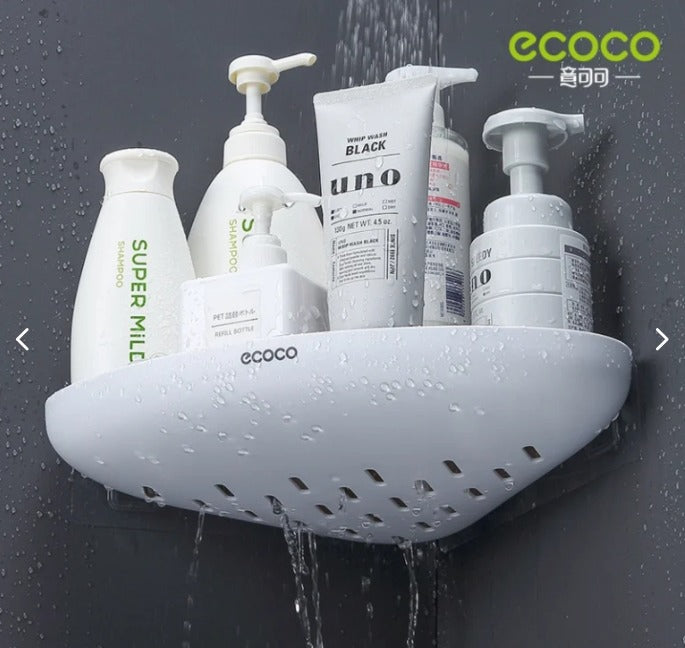 ECOCO No-Drill Corner Shower Caddy – Modern Waterproof Wall Organizer GH