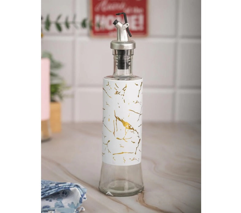 Leak-Proof Marble Design Oil Bottle & Vinegar Cruet GH