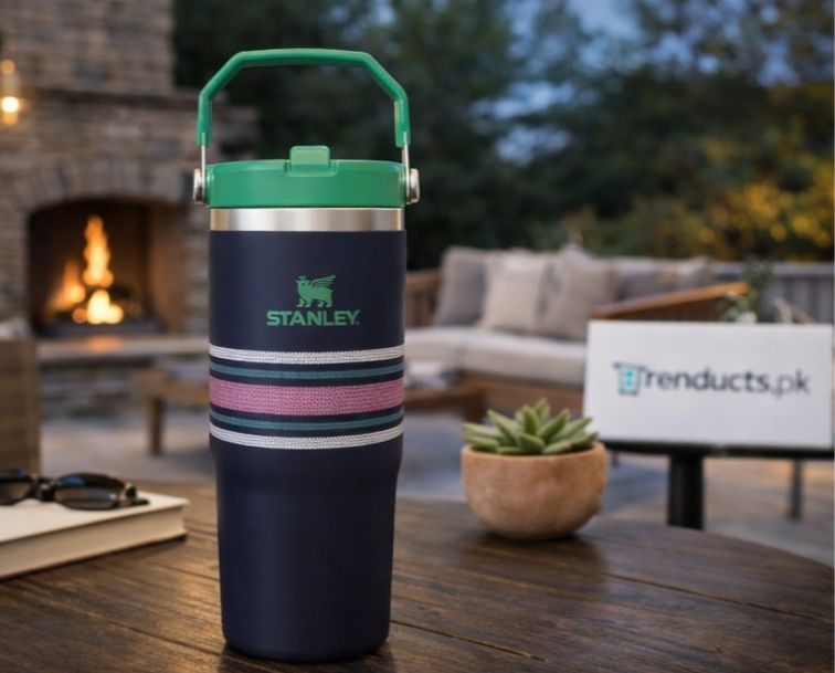 Stanley IceFlow 30oz Navy Mesh – Leak-Proof Tumbler MJ