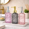 Luxury Faceted Soap Dispenser – Premium Bathroom & Kitchen Counter Decor (each) - Clarify.pk