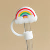 Rainbow Silicone Straw Stopper – Dust-Proof Protective Cover MJ
