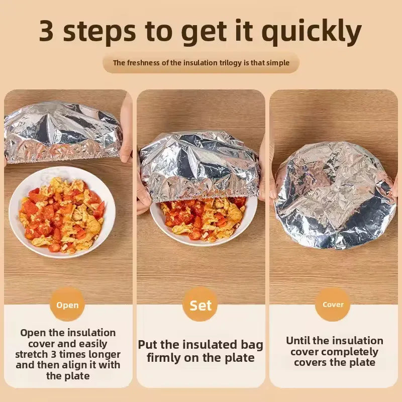 Aluminum Foil Pack for Meal Prep - Insulated & Durable (pack of 10) - Clarify.pk