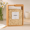 Bamboo grain storage box - Lidded Clear Front - Clarify.pk
